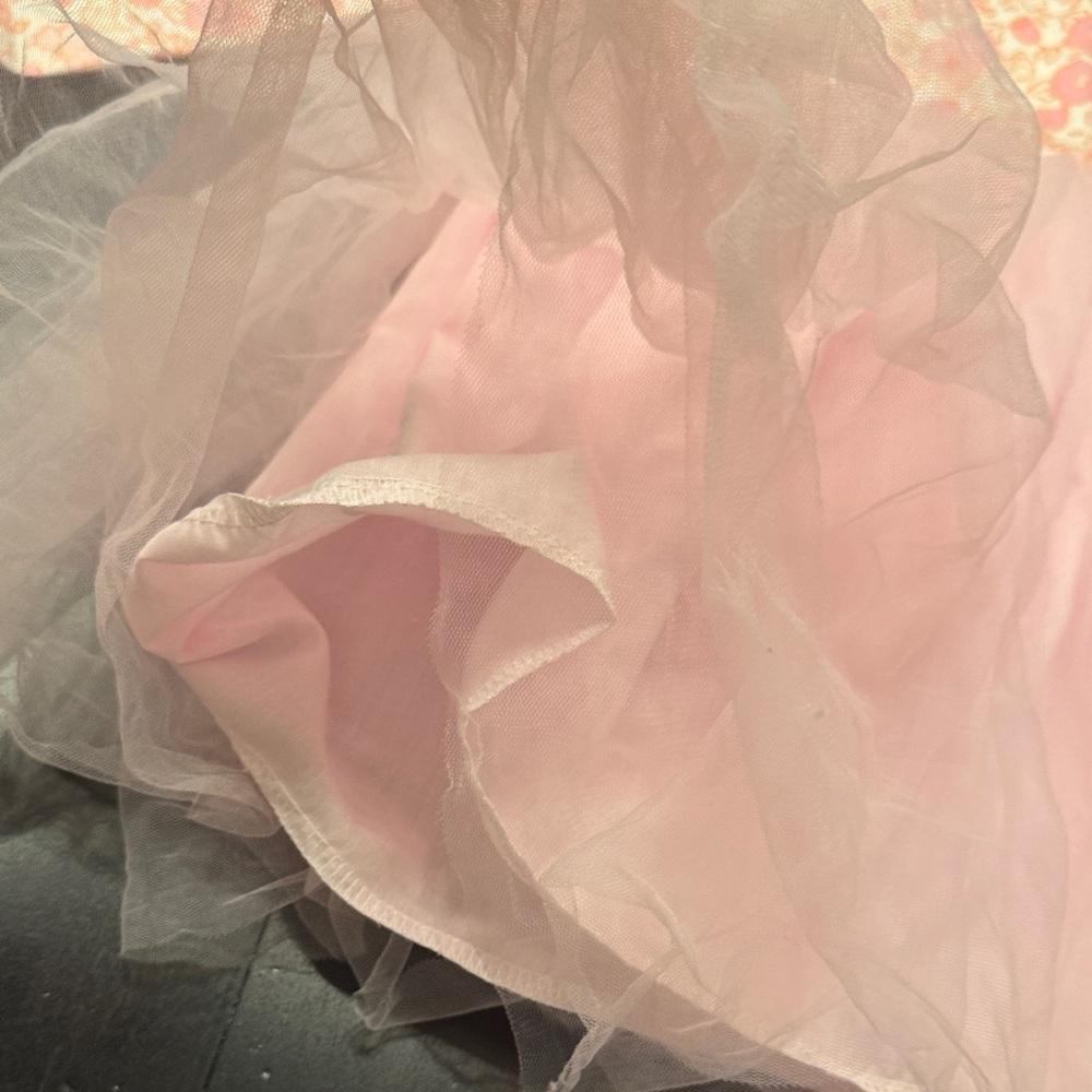 Elegant Pink Floral Kids Dress - Picture 3 of 5